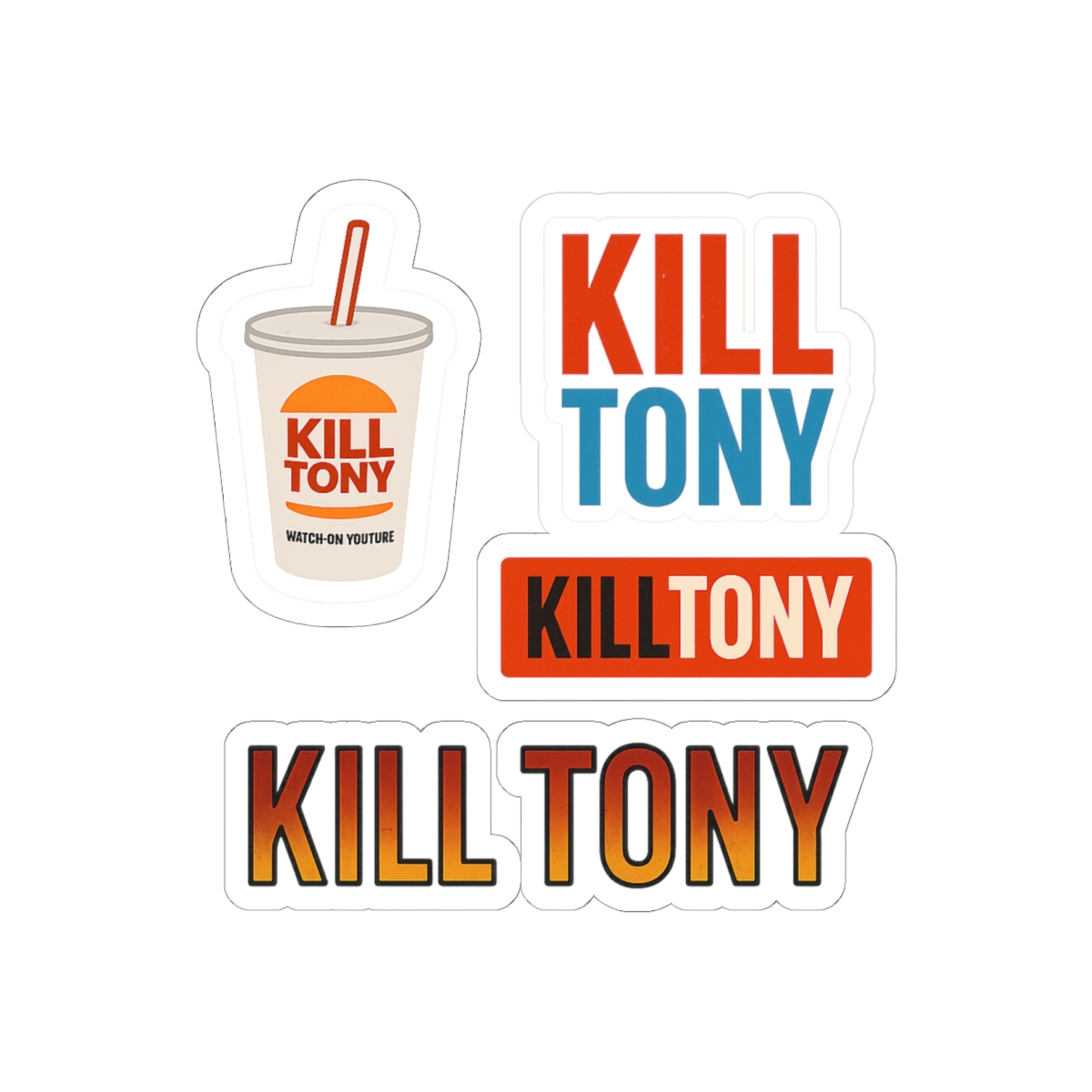 Kill Tony Sticker Pack | Bold Comedy Vinyl Decals