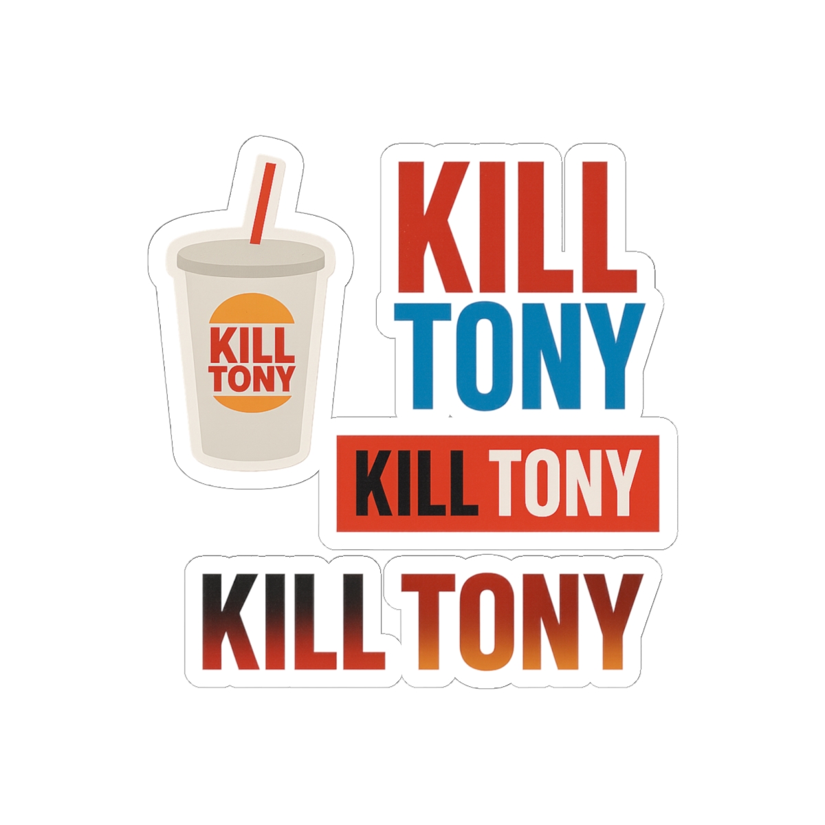 Kill Tony Sticker Pack | Funny Comedy Vinyl Decals