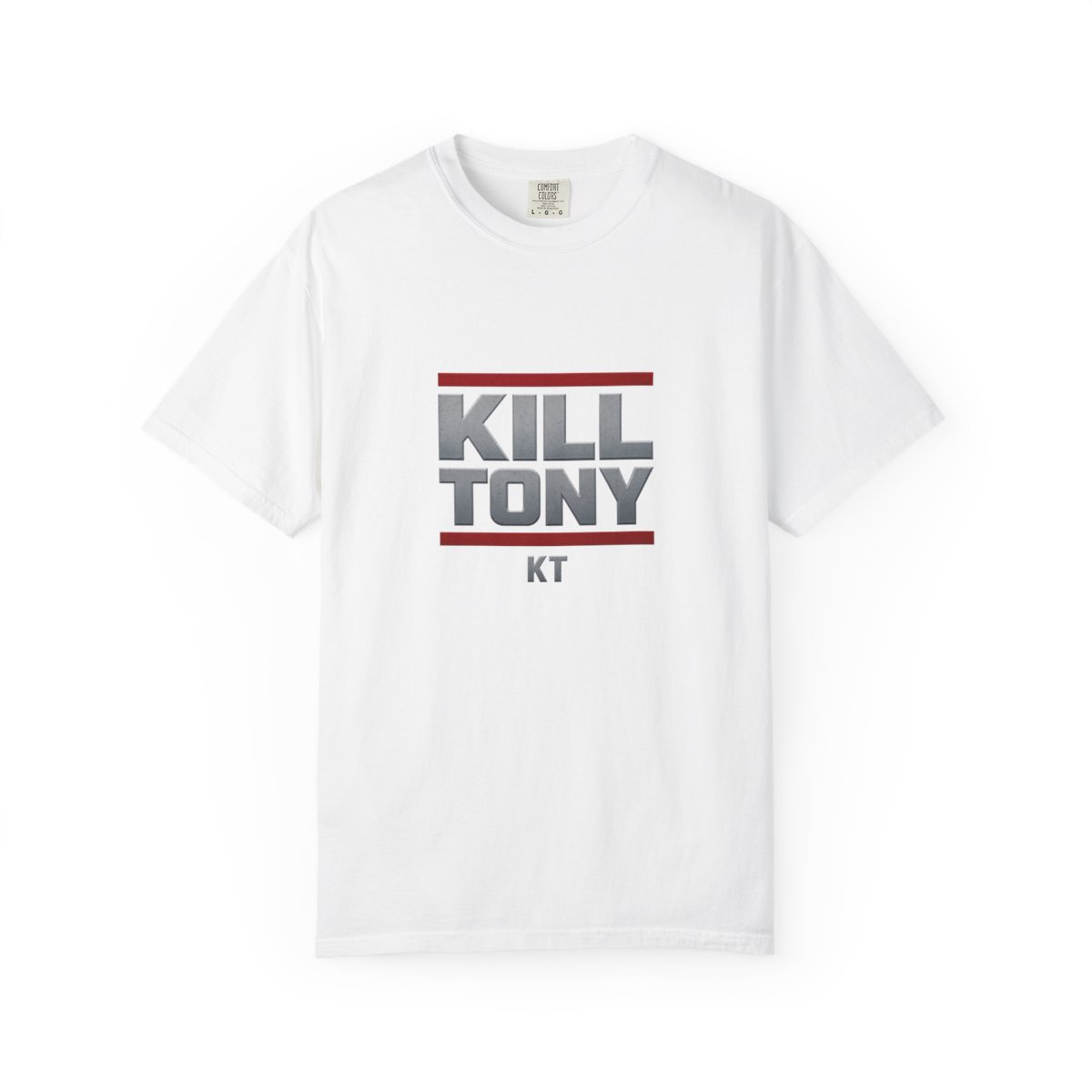 Kill Tony Bold Silver Text T-Shirt