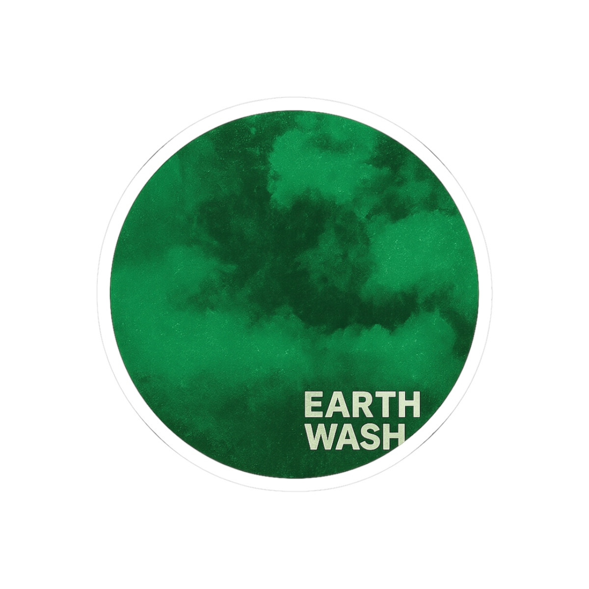 Earth Wash Cloudy Green Eco Sticker