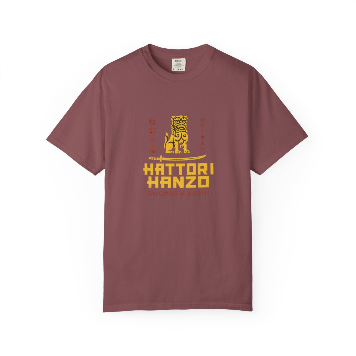Hattori Hanzo Swords & Sushi Lion Graphic T-Shirt
