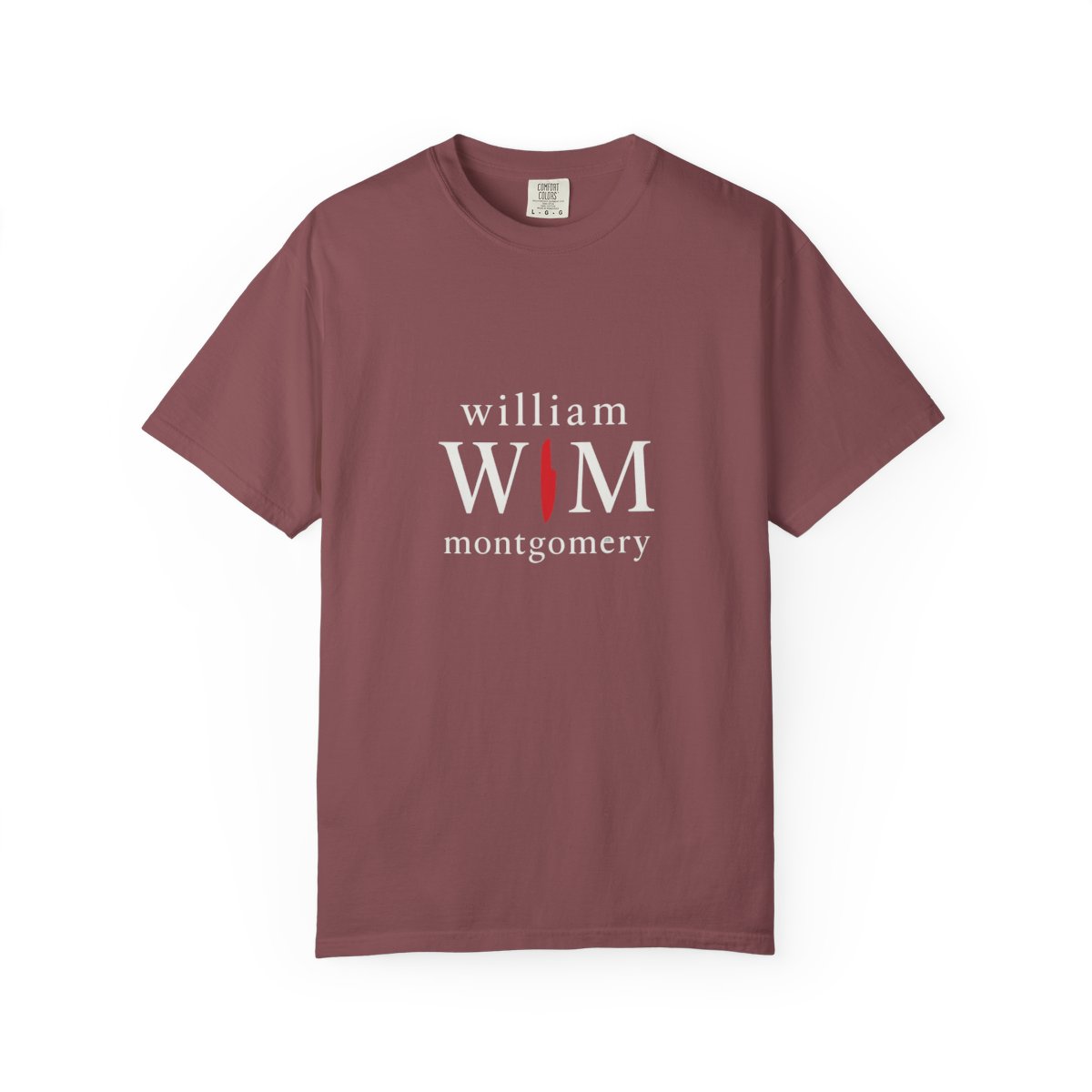 William Wim Montgomery Red Knife Graphic T-Shirt