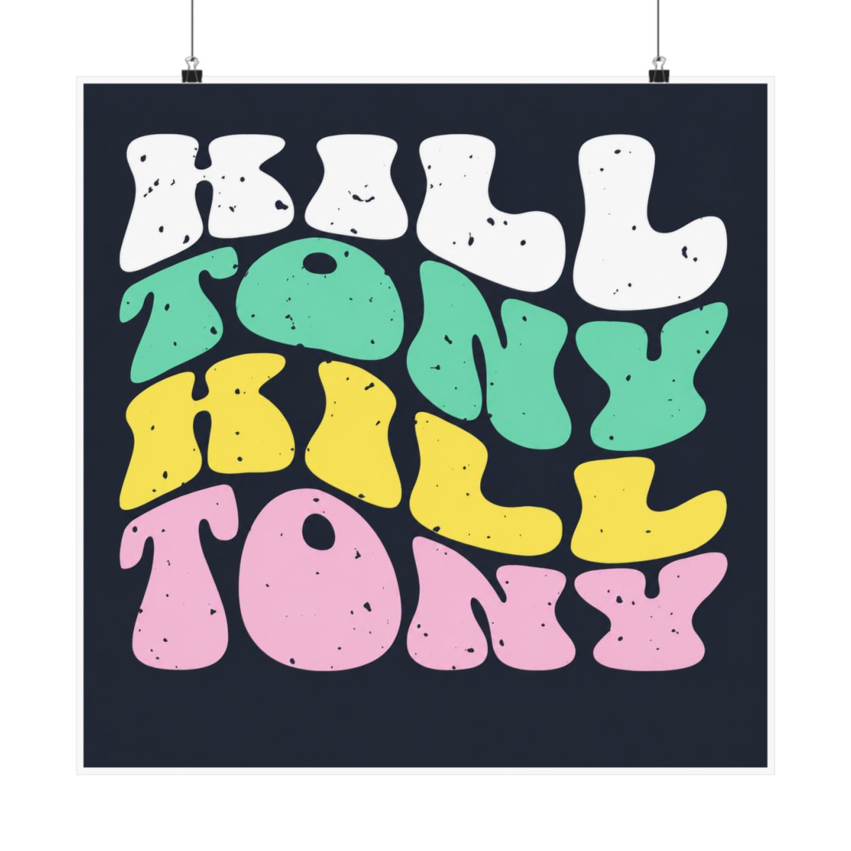 Retro Letters Text Design for Kill Tony Podcast Posters and Art