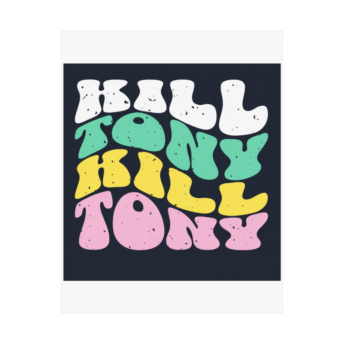Retro Letters Text Design for Kill Tony Podcast Posters and Art